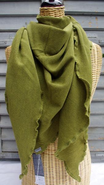 Invero Dreiecktuch Gina bambus, Farben , Struktur, Muster, Spitze vorne